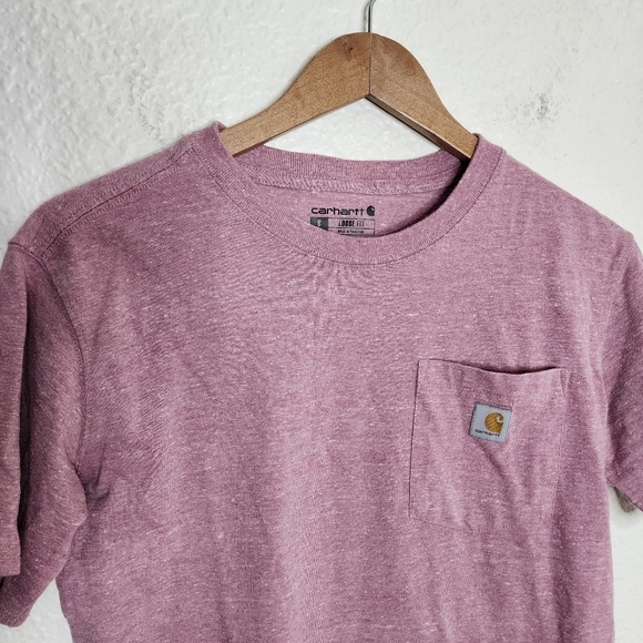 Carhartt Loose Fit Heavyweight Short Sleeve Pocket T-Shirt Women's Size Small - Picture 5 of 7
